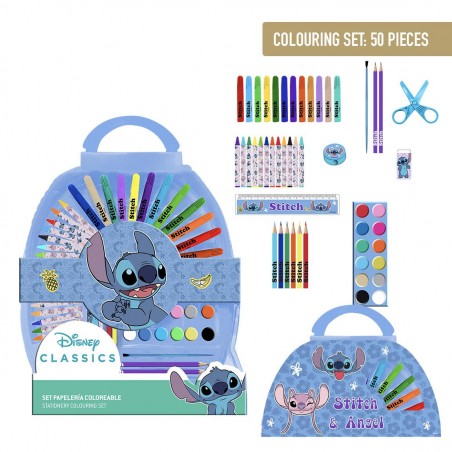 Lilo e stitch set colori da 50 pezzi Maxi valigiotto