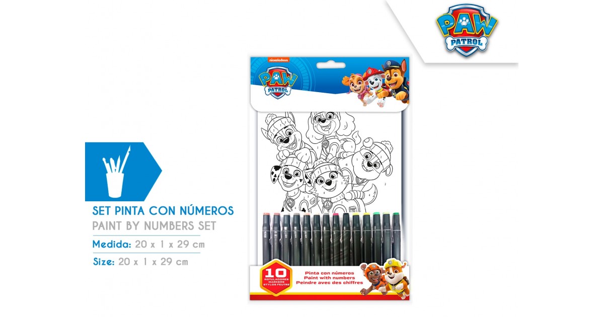 Paw patrol set da colorare