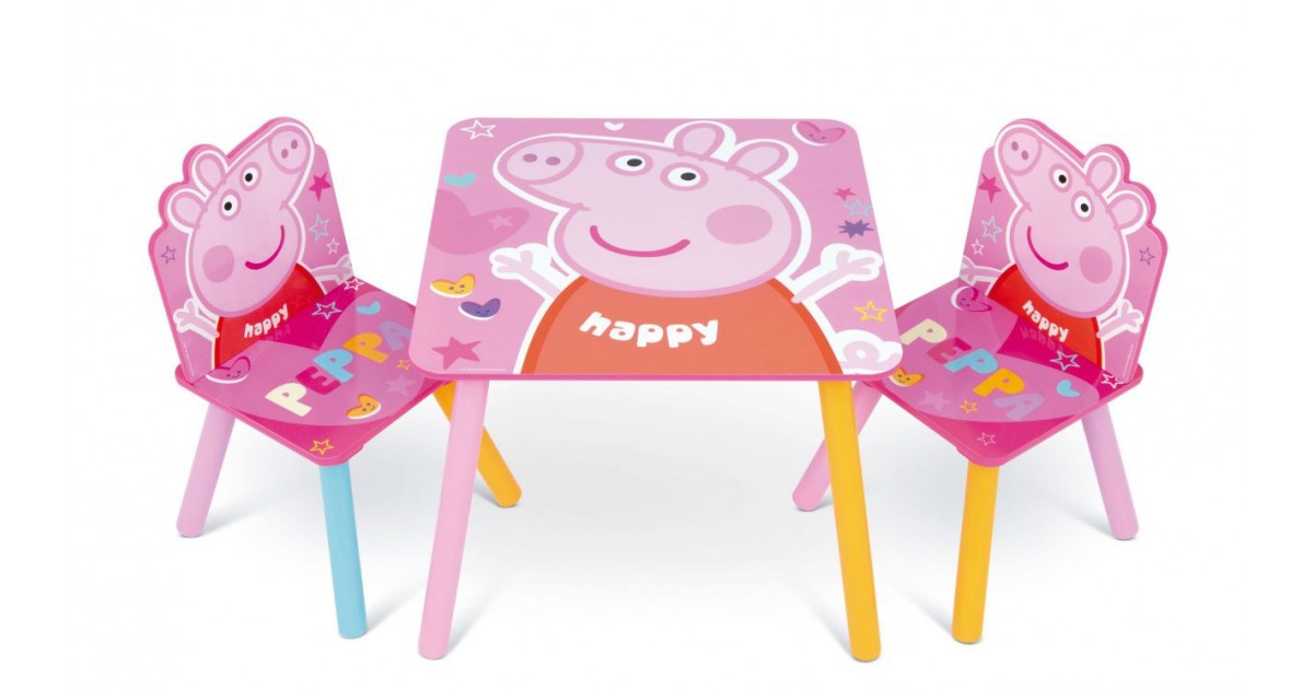 peppa pig tavolo peppa pig con sedie