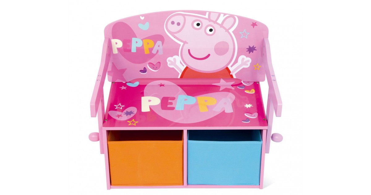 peppa pig panca scrivania porta giochi