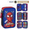 ASTUCCIO 3 ZIP PIENO SPIDERMAN DELUXE QUALITA' OTTIMA CON COLORI GIOTTO