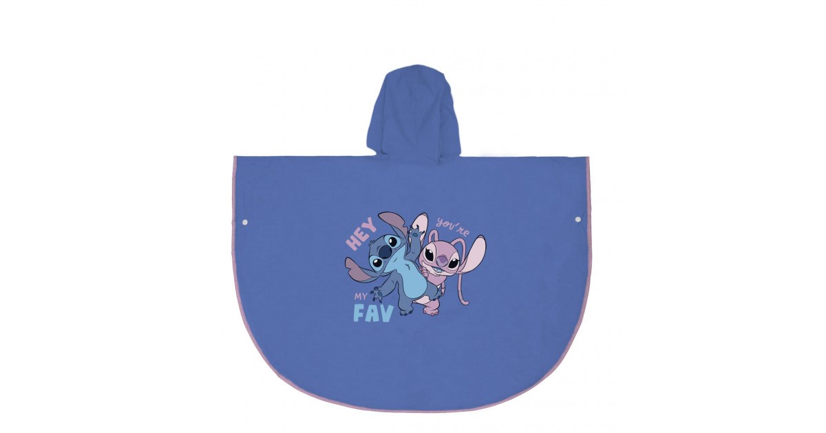 Lilo stitch poncho mantellina unisex antipioggia