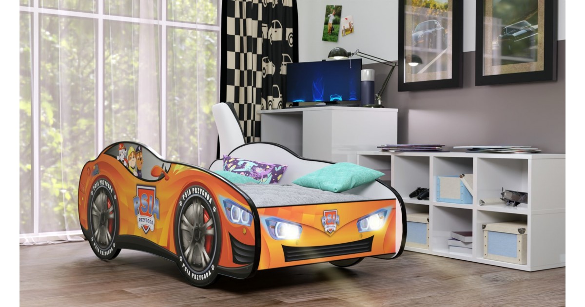 Letto a forma di macchina paw patrol