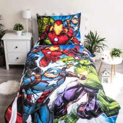 Avengers marvel Set Letto Singolo Copripiumino