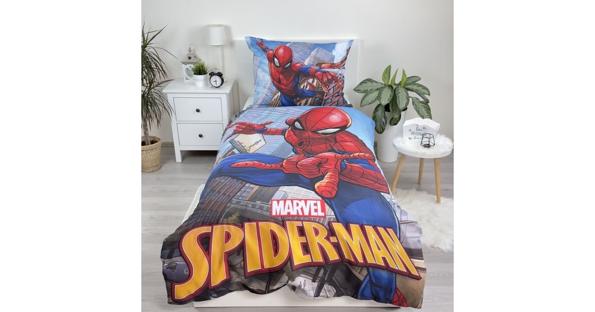 Spiderman marvel Set Letto Singolo Copripiumino