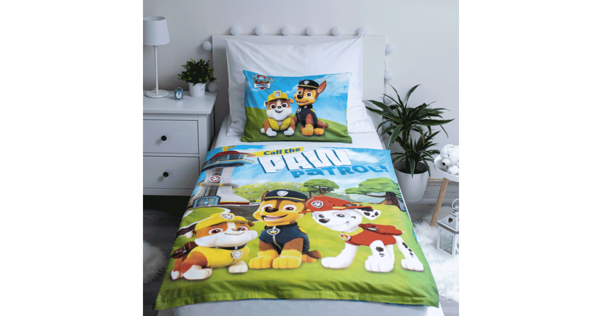 Paw patrol Set Letto Singolo Copripiumino