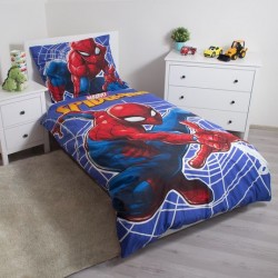 Spiderman marvel Set Letto Singolo Copripiumino effetto glow