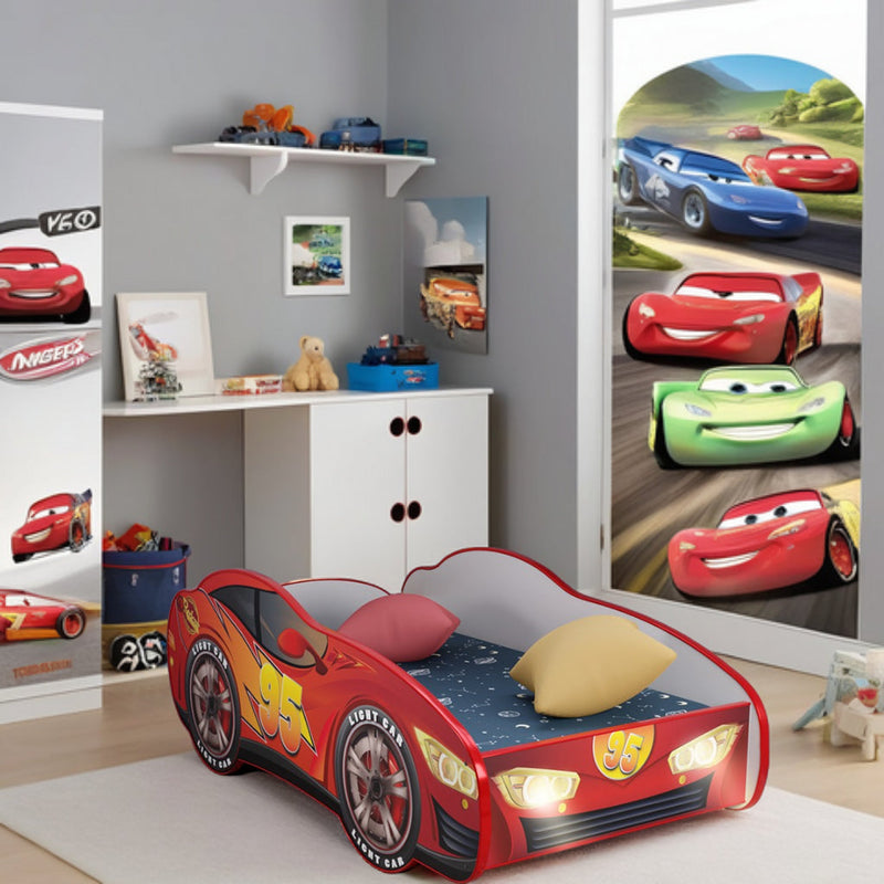 letto cars a forma di macchina con luci led