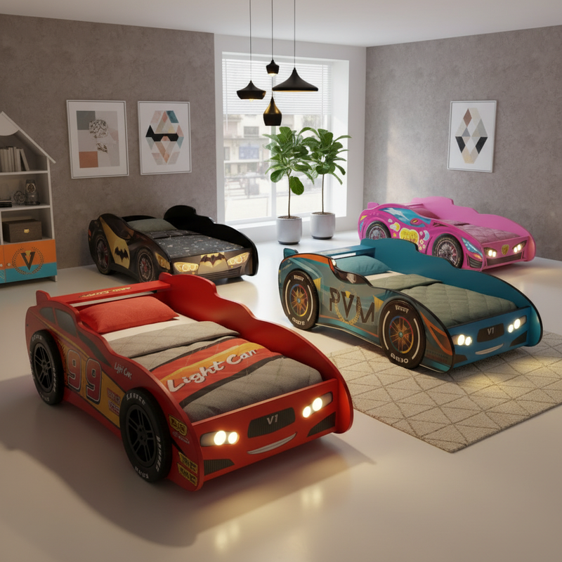 Letti a Forma di Macchina per Bambini