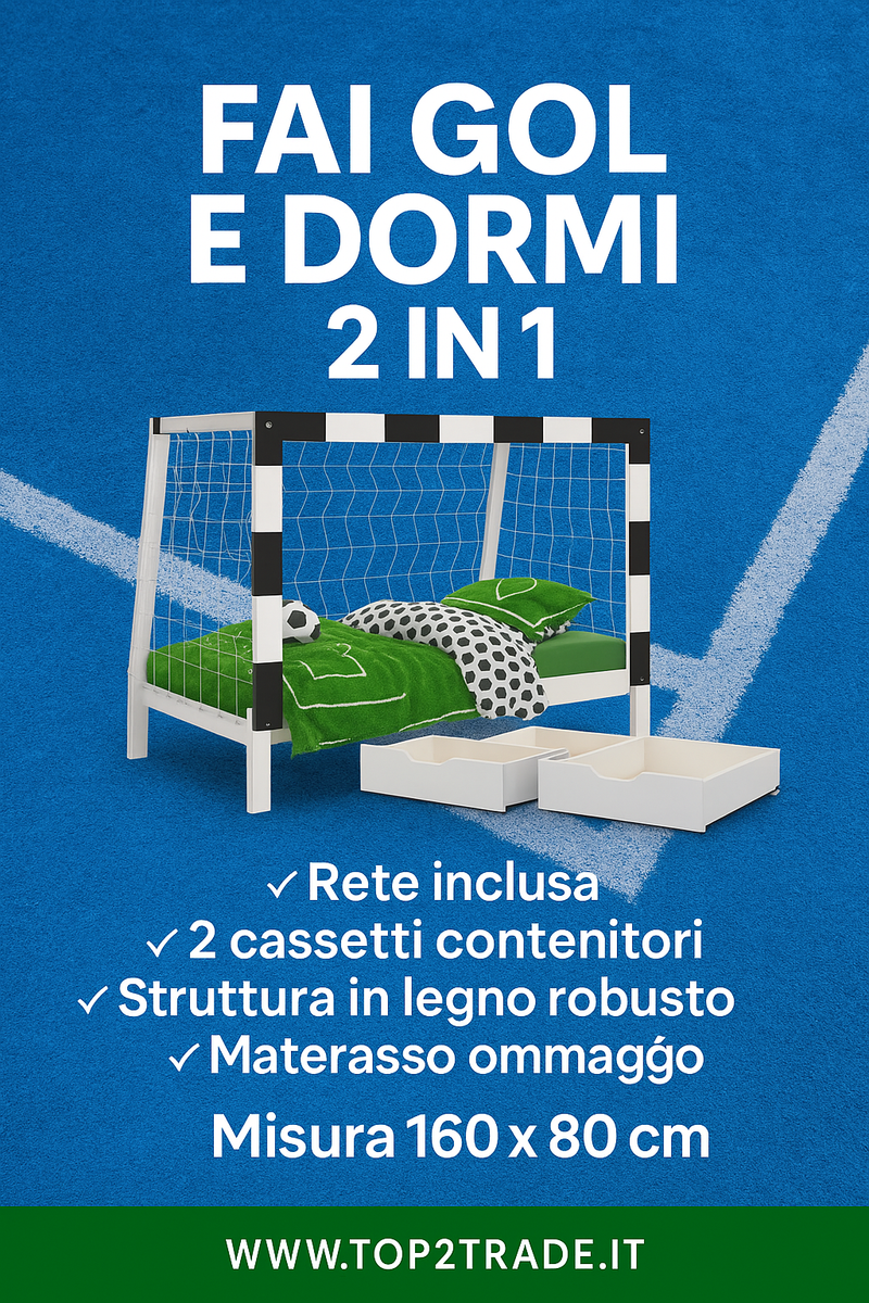 Letti tema calcio