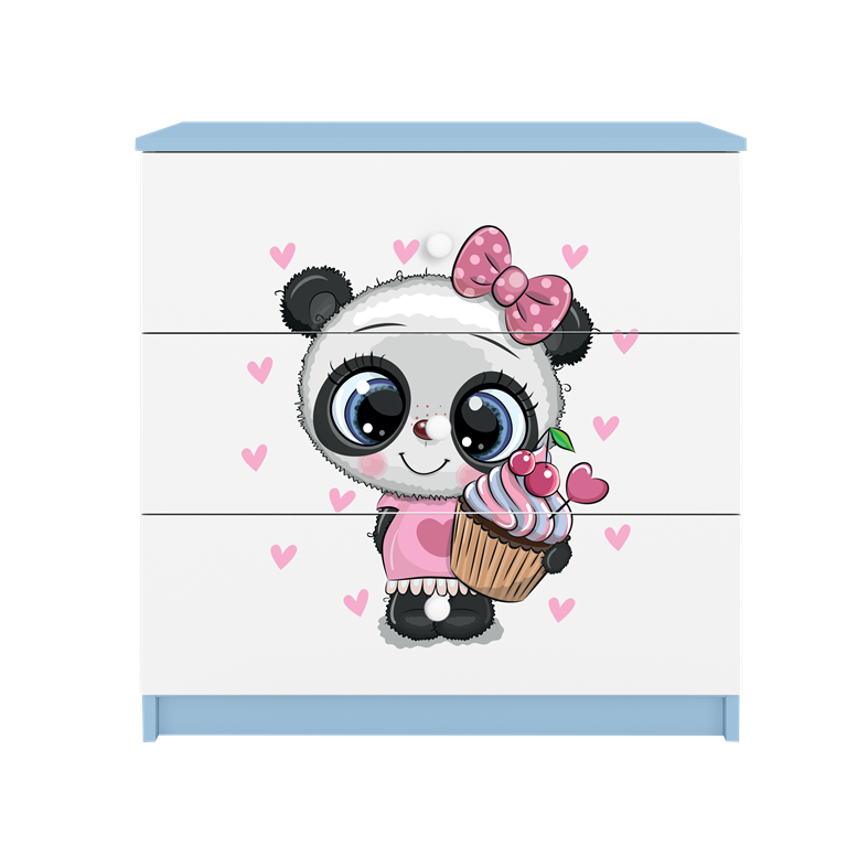 Chest of drawers babydreams blue panda