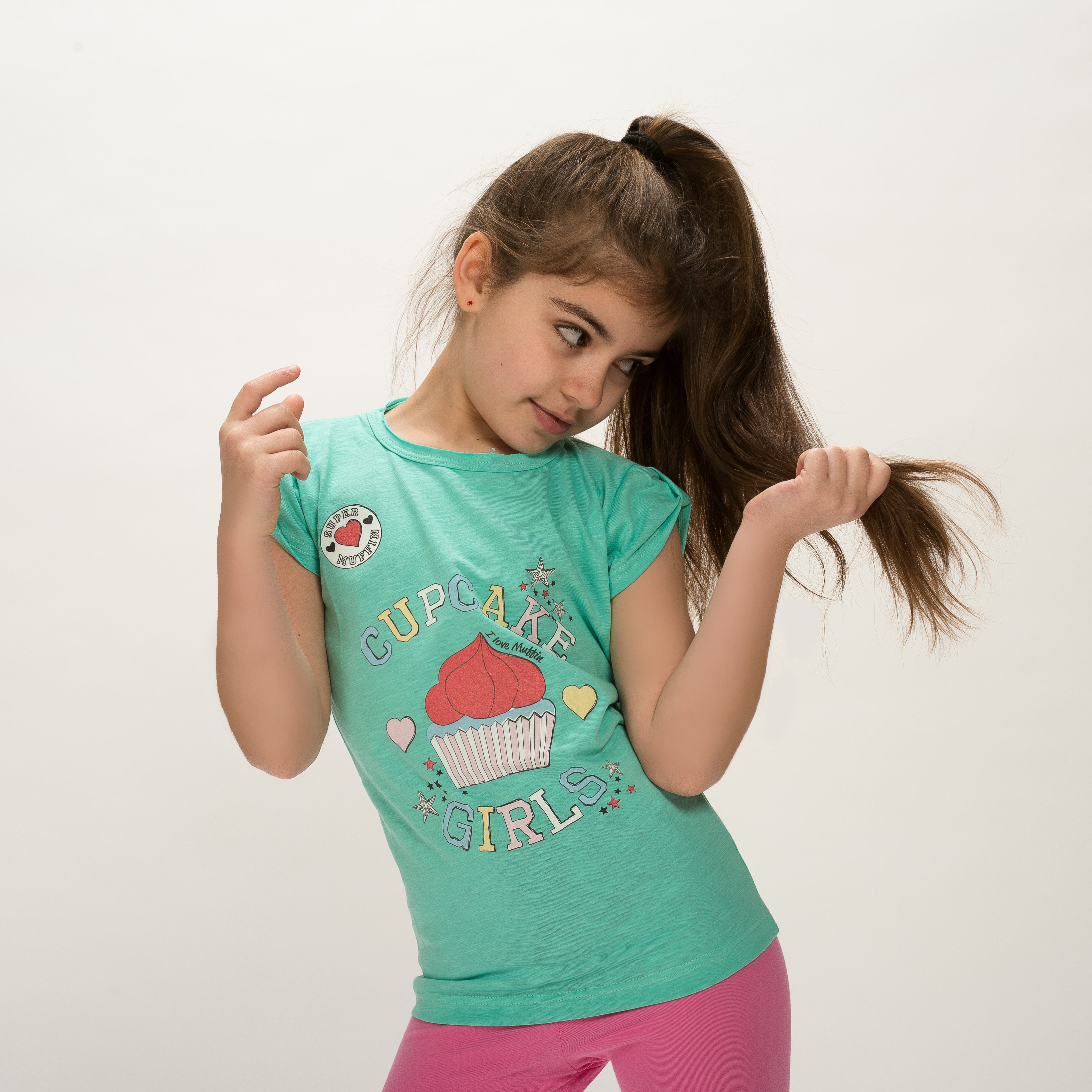 015/CUP MAGLIA IN COTONE FIAMMATO CON STAMPA DIGITALE MODELLO FENDOLINA
