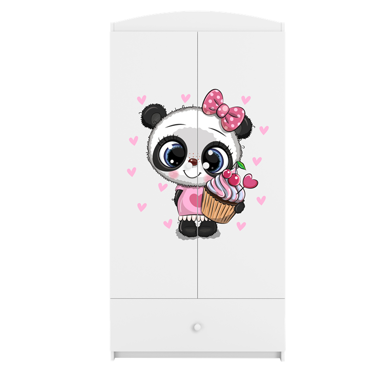 Armadio per bambini babydreams white panda
