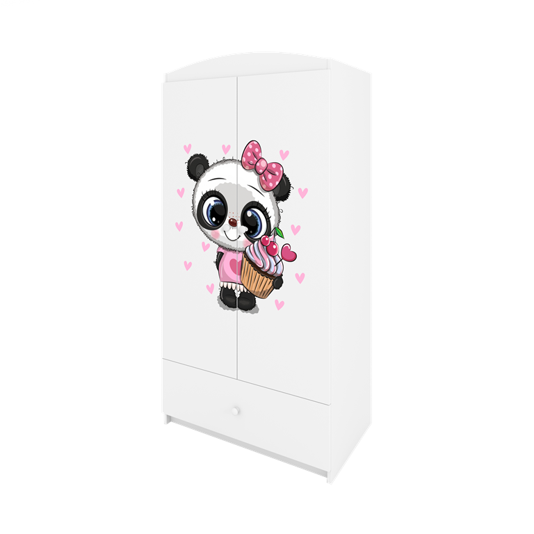 Armadio per bambini babydreams white panda