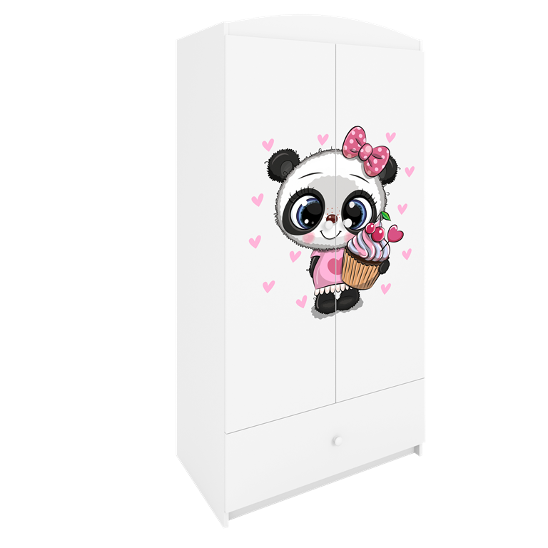 Armadio per bambini babydreams white panda