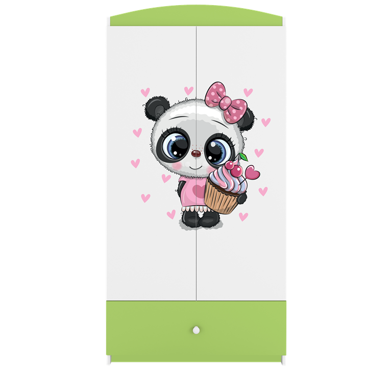 Armadio per bambini babydreams green panda