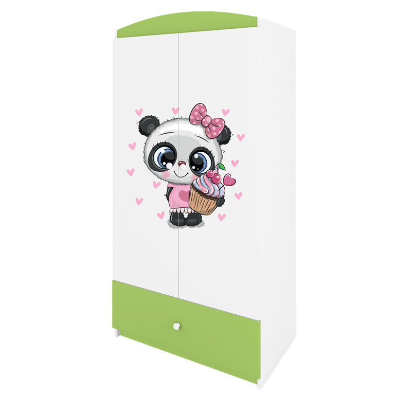 Armadio per bambini babydreams green panda