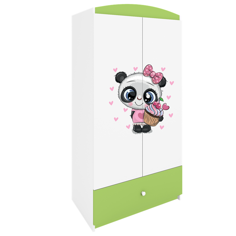 Armadio per bambini babydreams green panda