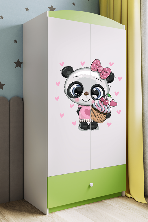 Armadio per bambini babydreams green panda