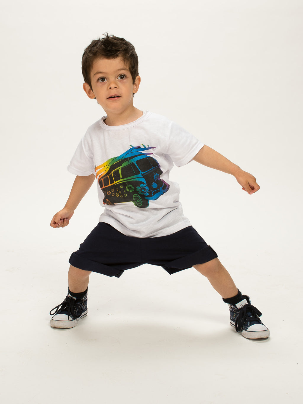T-Shirt Bambino Cotone Fiammato Stampa Digitale Taglie 3-8 Anni | Top2Trade | 1012/MV