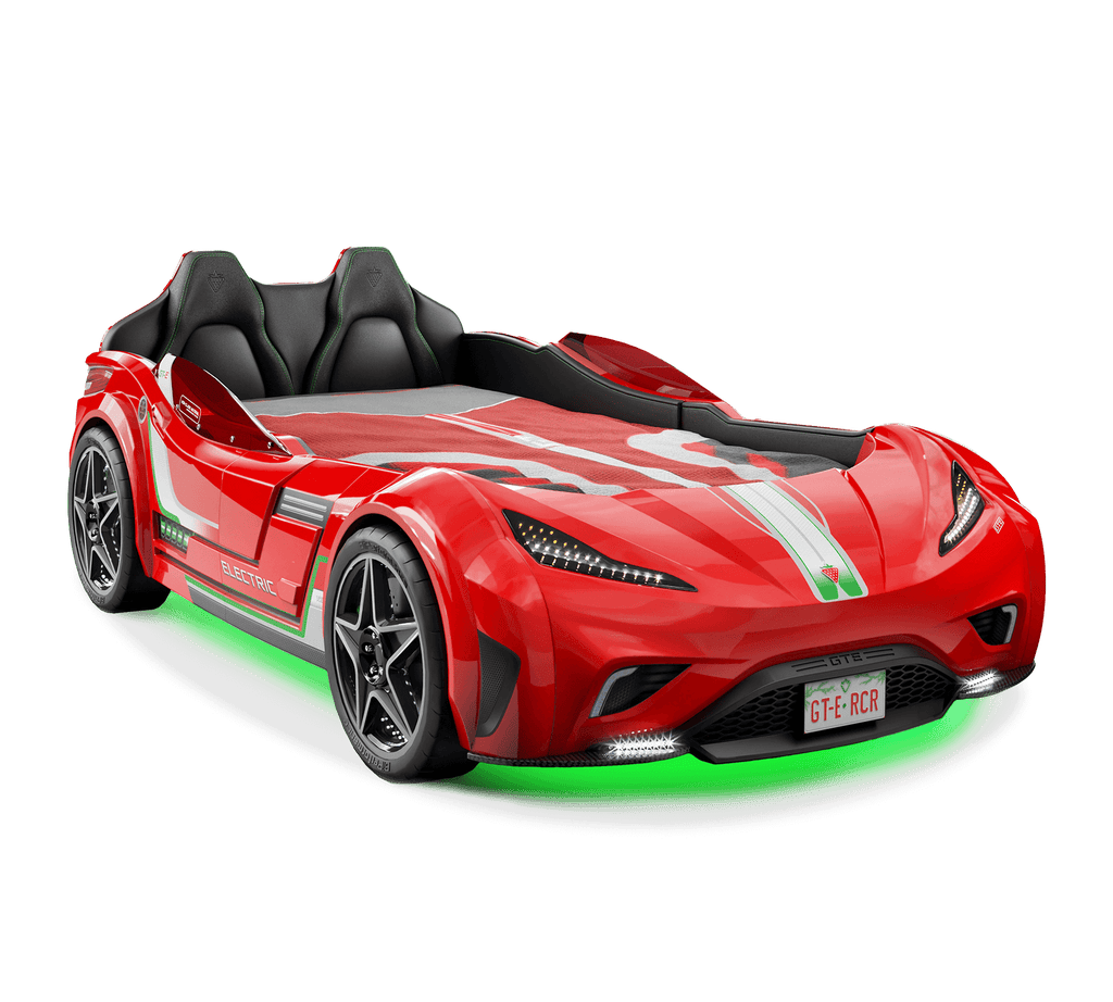 Letto a forma di Auto Sportiva Materasso omaggio con luci a led ed effetti sonori