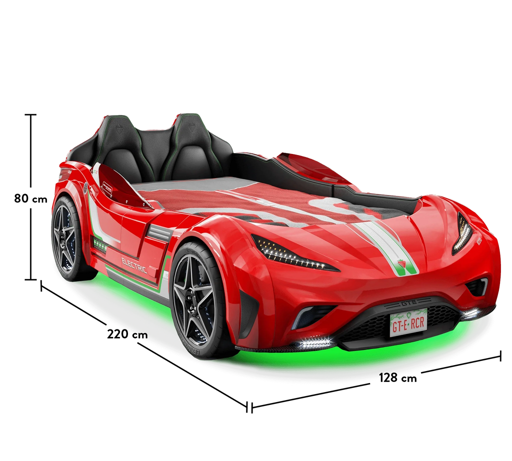 Letto a forma di Auto Sportiva Materasso omaggio con luci a led ed effetti sonori
