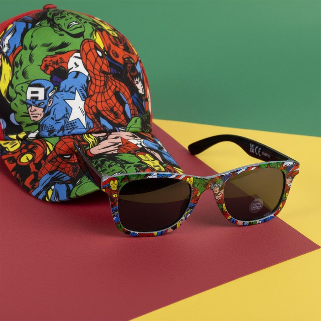 Avengers marvel set cappello regolabile con occhiali deluxe
