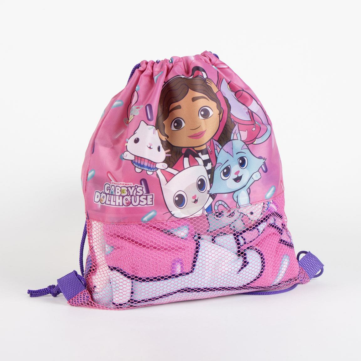 Gabby doll's set telo mare,sacchetta deluxe e cappellino taglia unica