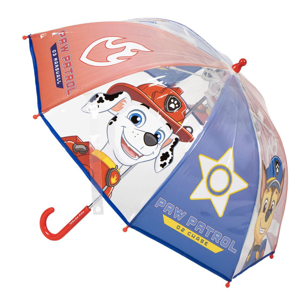 Ombrello Paw patrol 45cm deluxe trasparente automatico