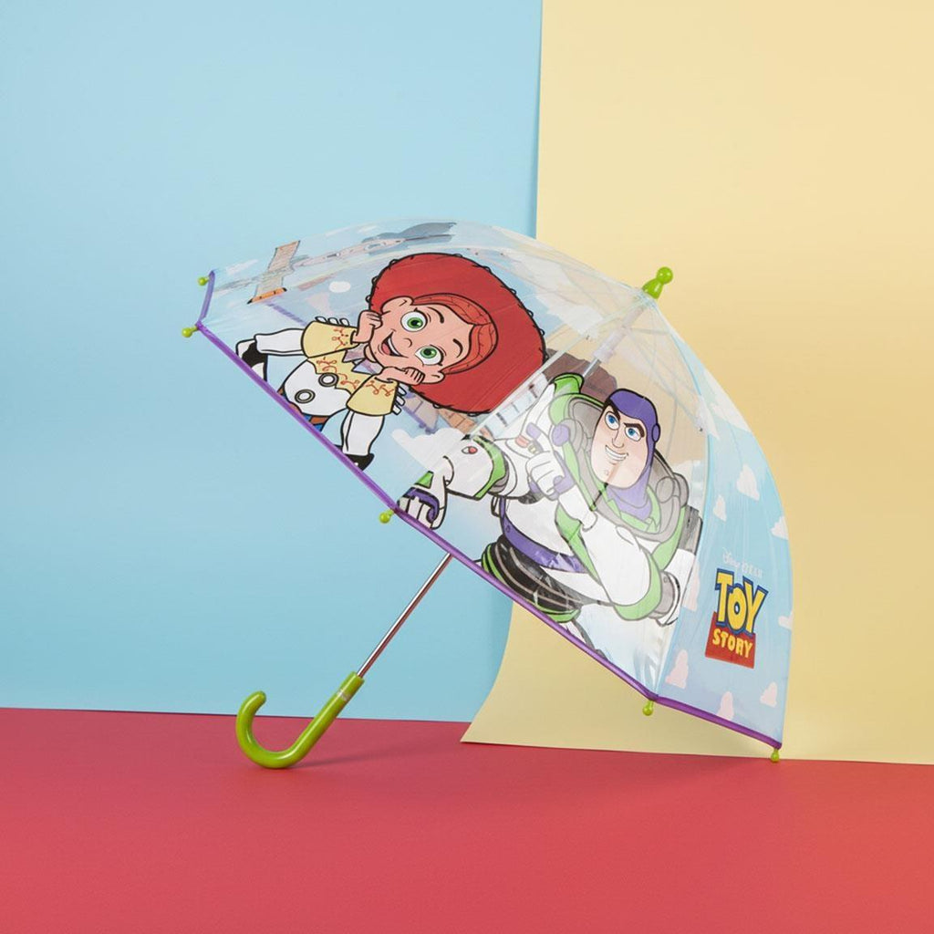 Ombrello Bambino Disney Pixar Toy Story | 45cm Deluxe Trasparente Manuale | Stampa Tutti i Pannelli | TOY3246