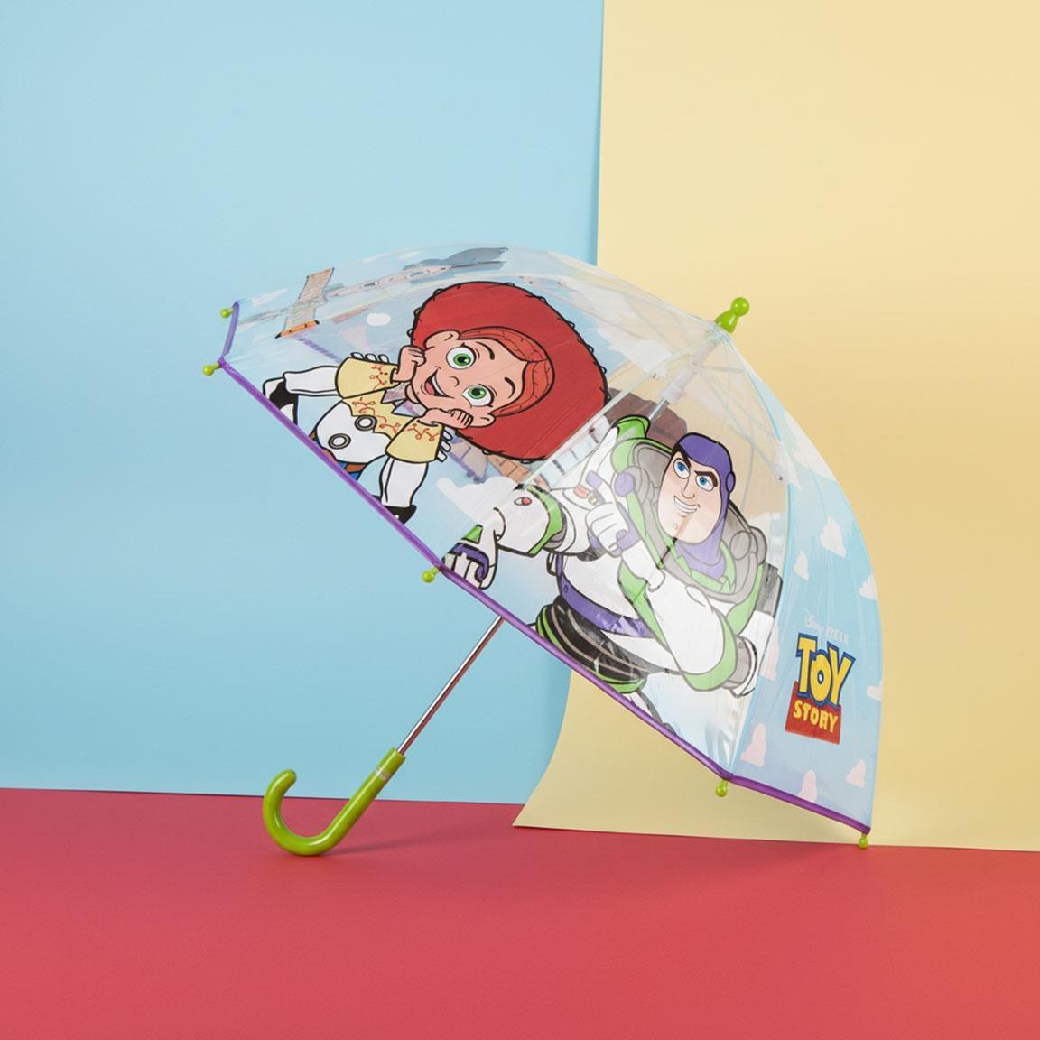Ombrello Bambino Disney Pixar Toy Story | 45cm Deluxe Trasparente Manuale | Stampa Tutti i Pannelli | TOY3246