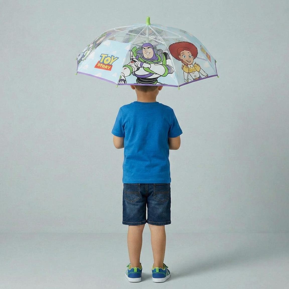 Ombrello Bambino Disney Pixar Toy Story | 45cm Deluxe Trasparente Manuale | Stampa Tutti i Pannelli | TOY3246