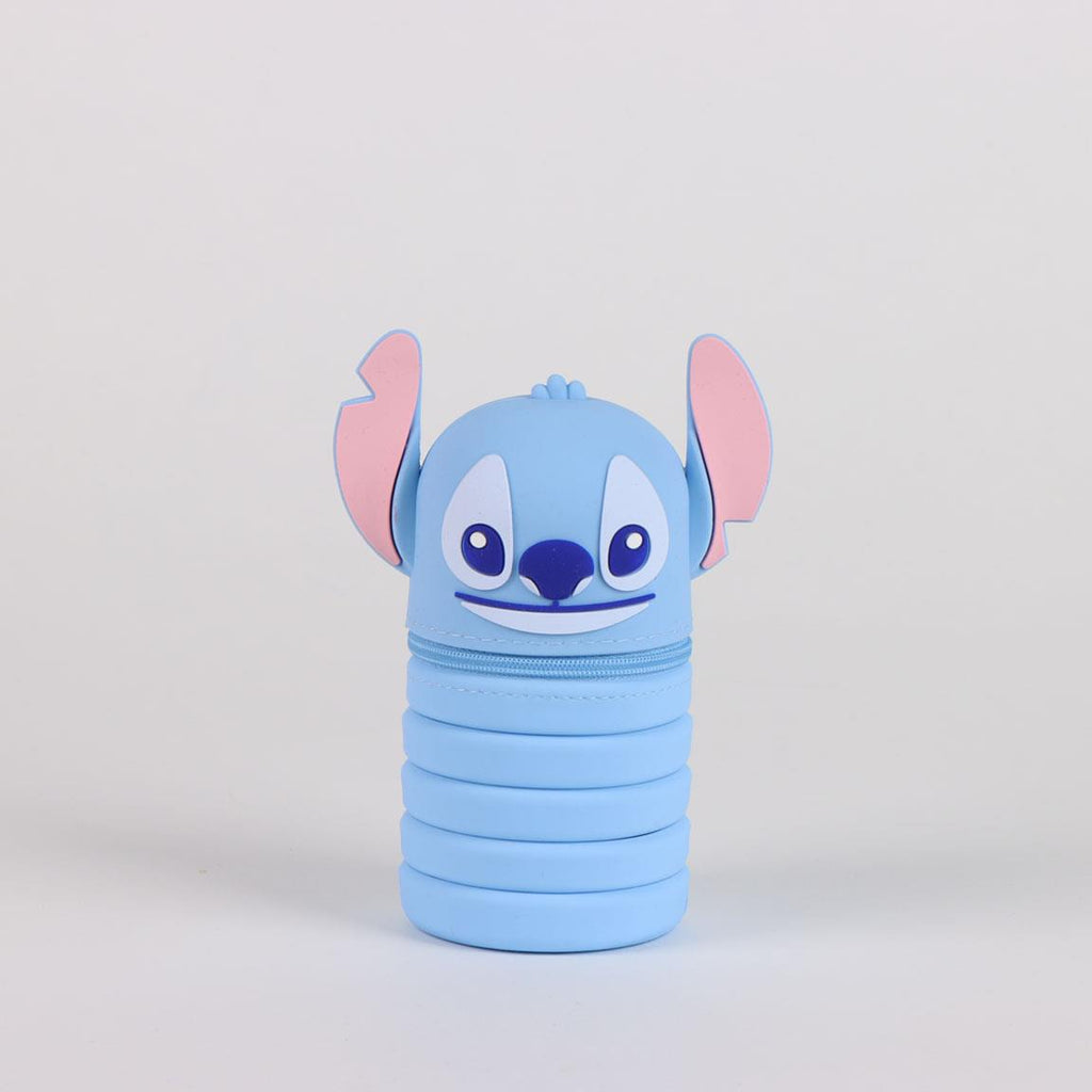 Astuccio 3D Allungabile Disney Stitch e Angel, Celeste o Rosa