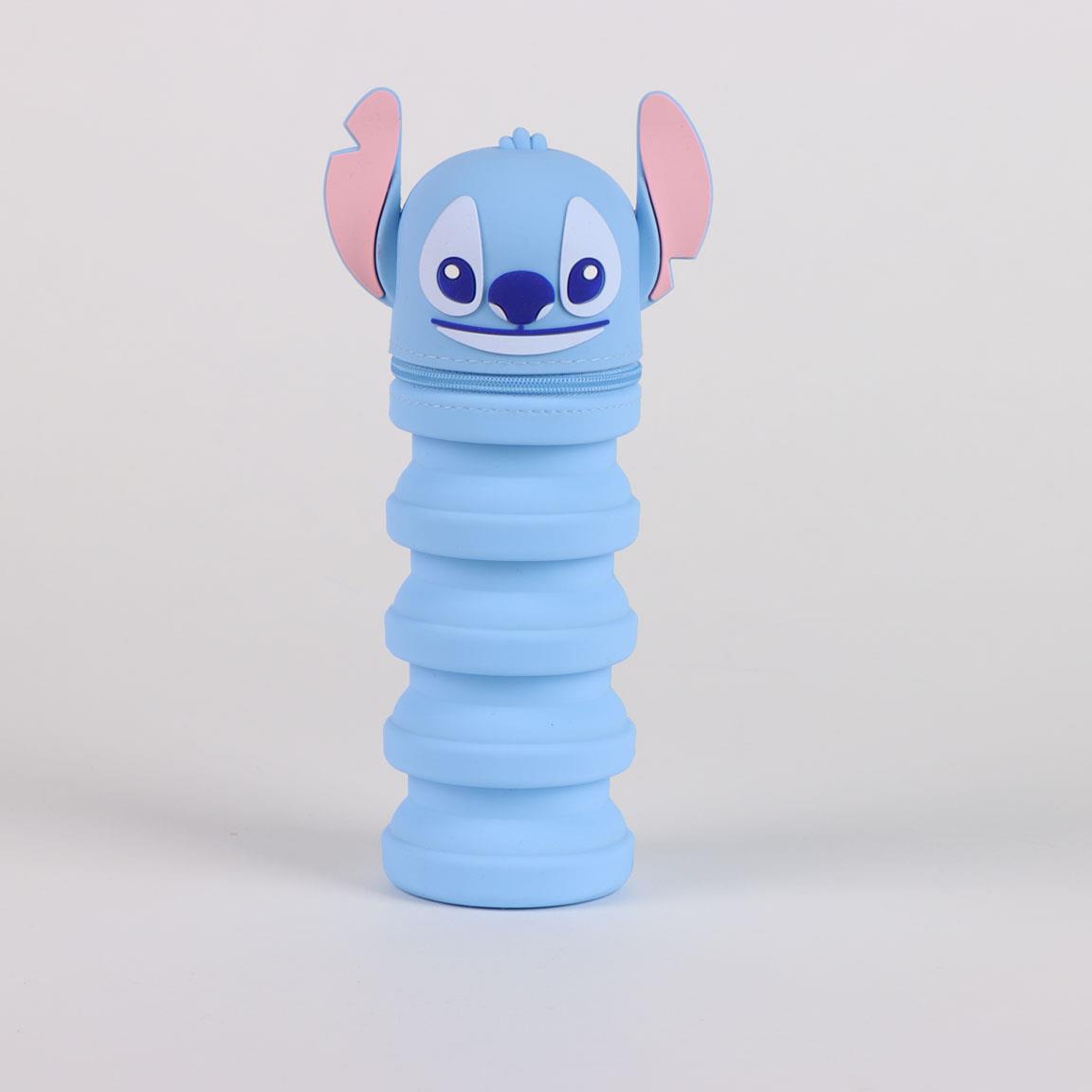 Astuccio 3D Allungabile Disney Stitch e Angel, Celeste o Rosa