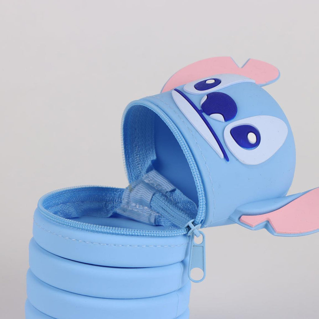 Astuccio 3D Allungabile Disney Stitch e Angel, Celeste o Rosa