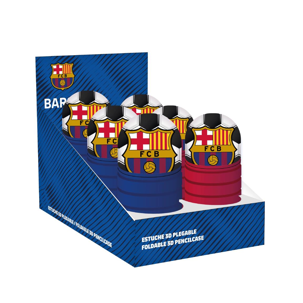 Astuccio FC Barcelona Ufficiale Allungabile, Blu o Rosso