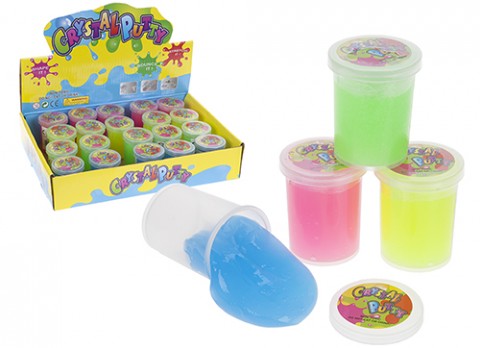 543037 CRYSTAL SLIME PUTTY IN ESPOSITORE DA 24 PZ