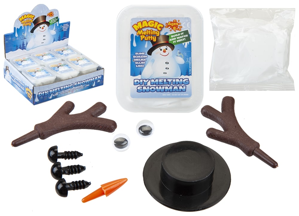 ##543148 ESPOSITORE PUPAZZI DA NEVE PASTA MAGICA ESPOSITORE DA 12