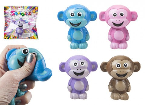 549119 SQUISHY MONKEY 10 CM ASSORTITI 4 MODELLI