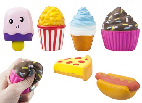 549124 SQUISHY FOOD 10 CM ASSORTITI 7 MODELLI