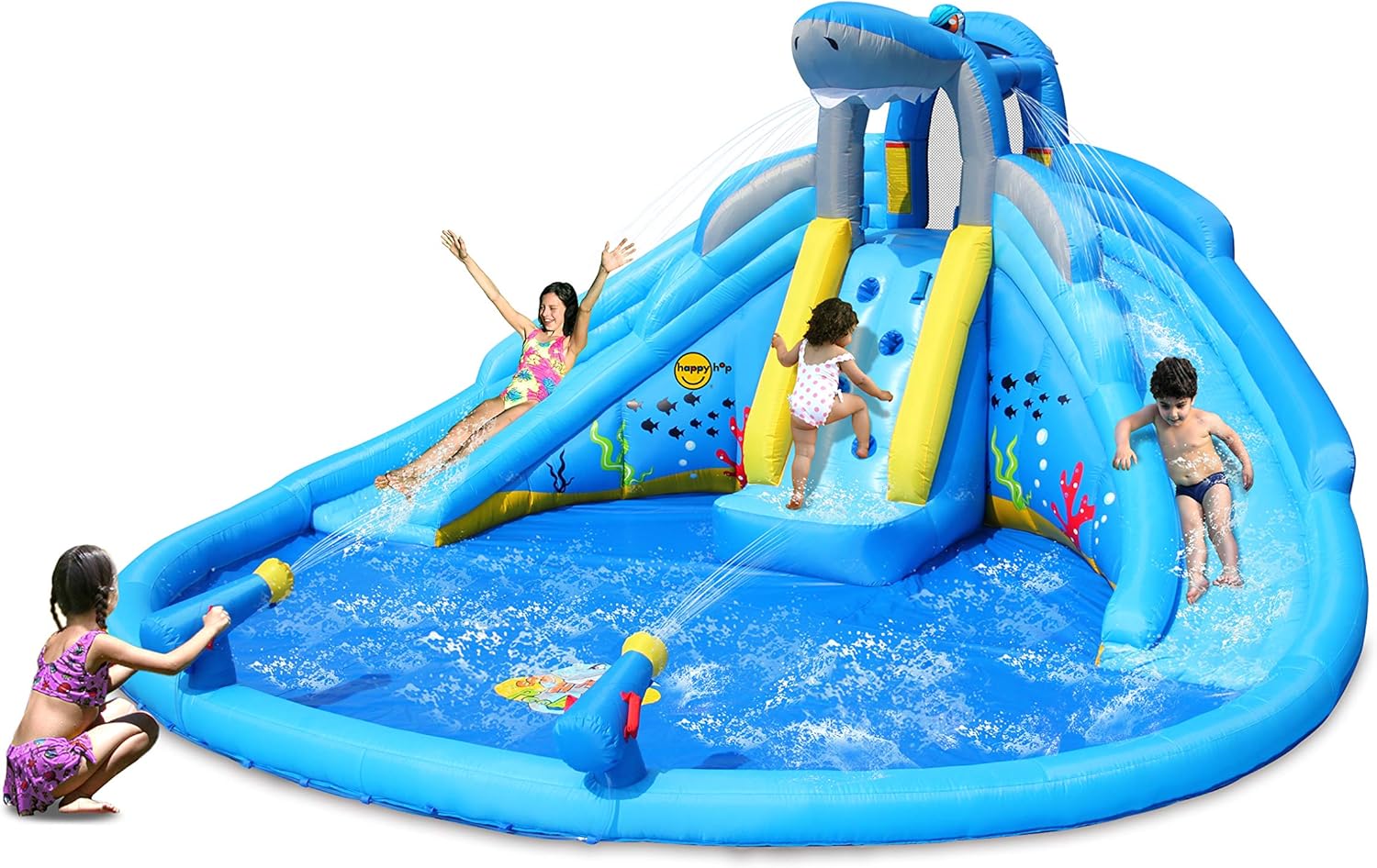 9421 - SHARK SPLASH CENTER 
Il nuovissimo Shark Splash center, un centro acquatico completo di 2 scivoli, piscina, 2 cannoni