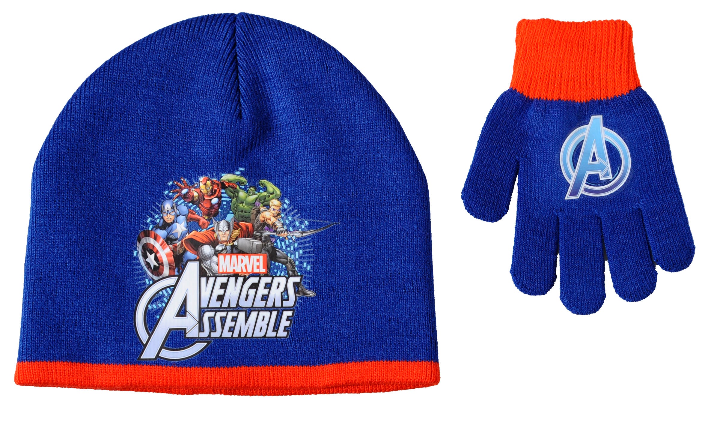 AV02201 SET 2 PEZZI CAPPELLO + GUANTI AVANGERS