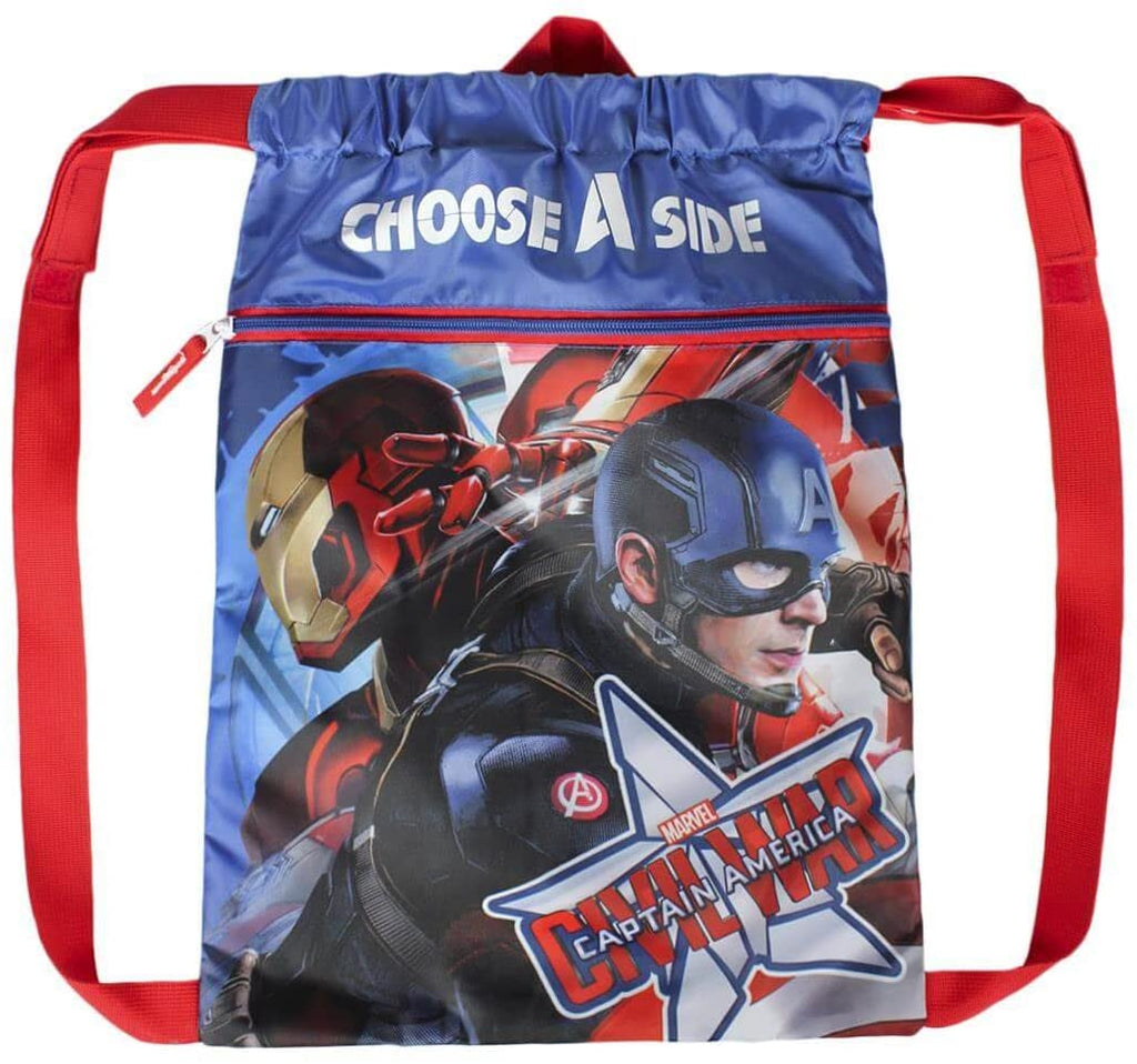 Pacchetto Avengers Deluxe - Tuta, Sacca e Orologio Marvel per Bambini