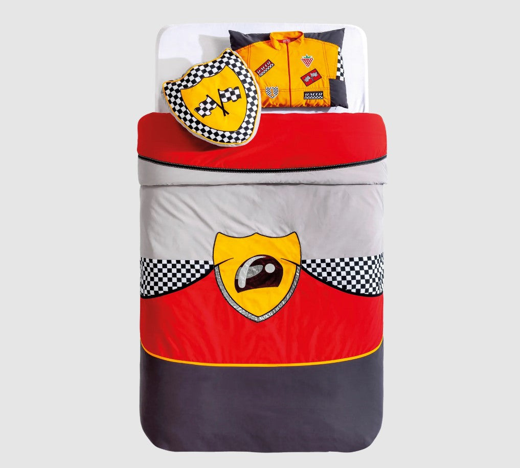 Set Copripiumino Auto Da Corsa Copriletto Bispeed