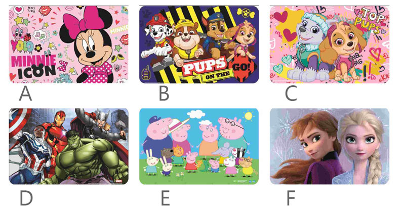 Disney tovagliette plastica per merenda 43x28cm