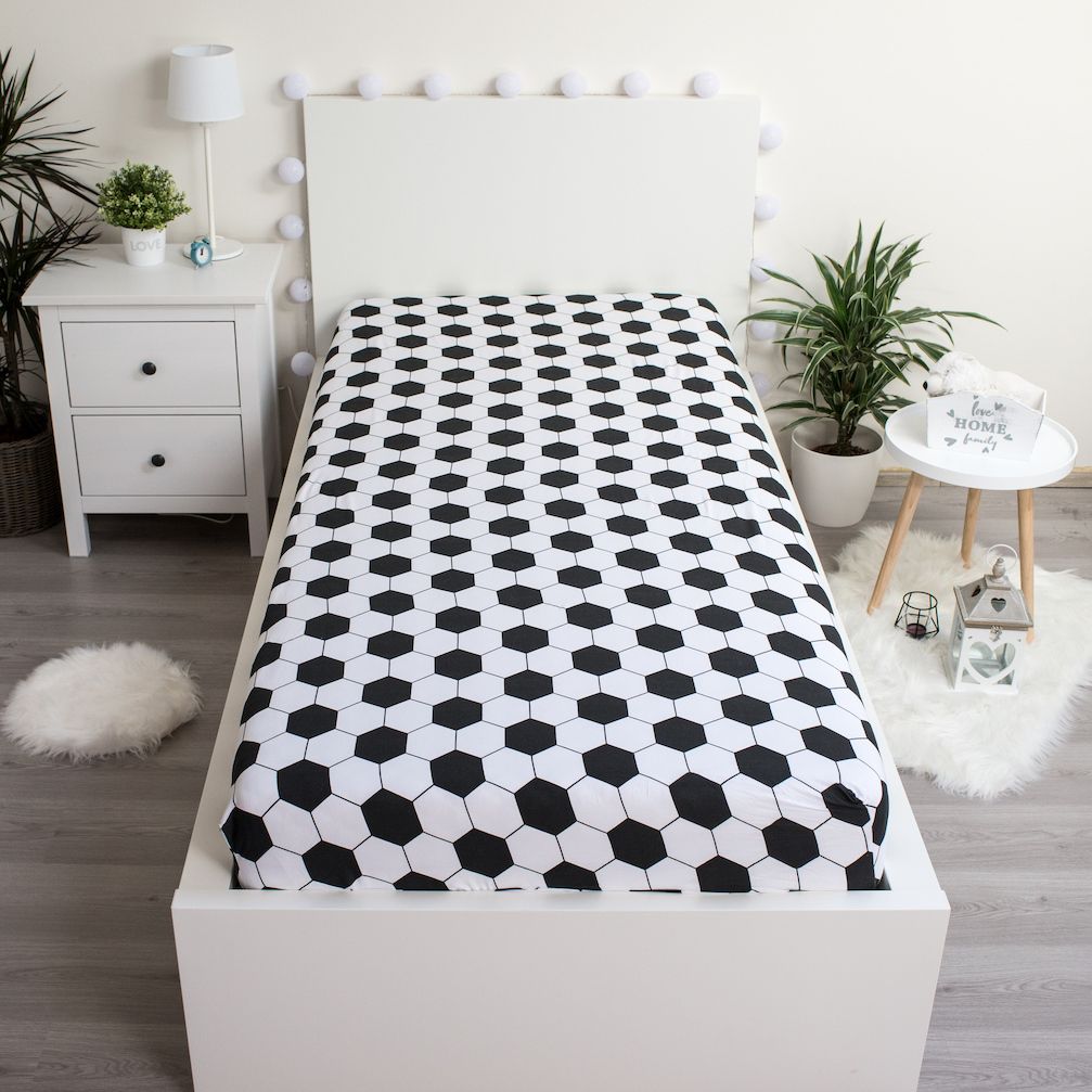 Coprimaterasso Letto Singolo Calcio Football 100% Cotone 90x200+25cm | Top2Trade | FOOTB6038