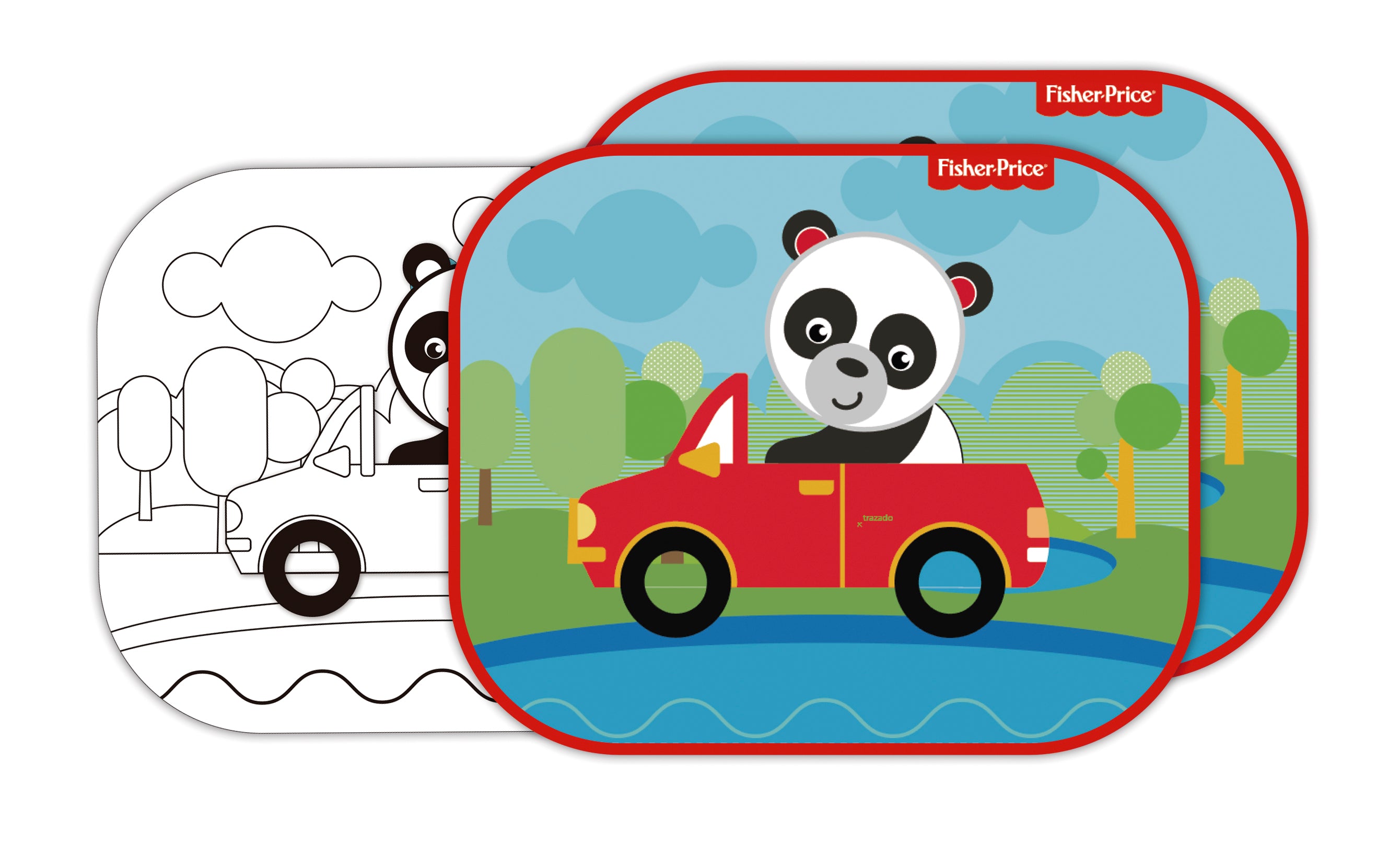##FP10169 SET 2 TENDINE PARASOLE PER AUTO Fisher-Price
INCLUDE SET DISEGNO OMAGGIO
44X36CM