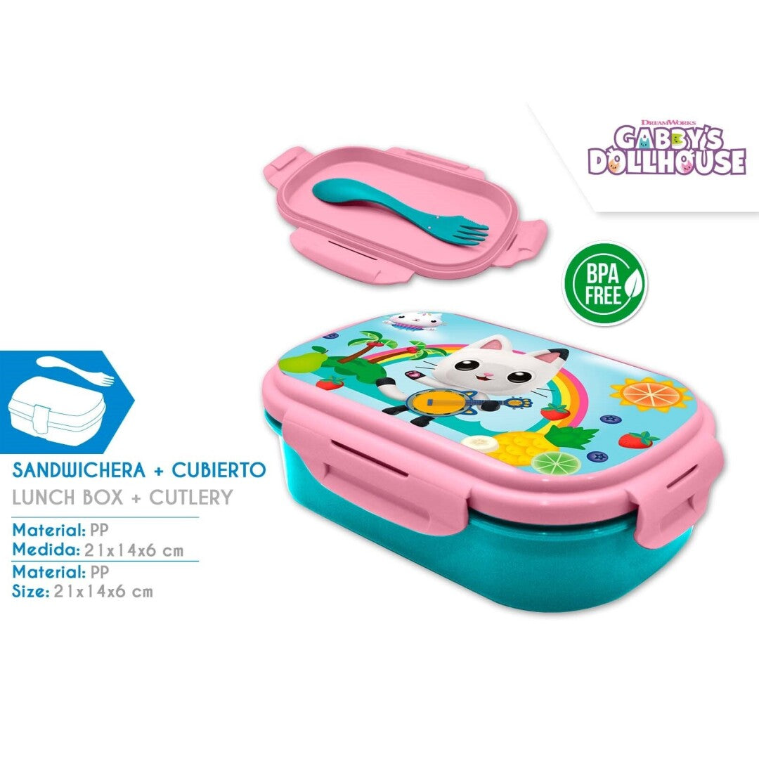 Gabby doll's house portamerende pvc con posate