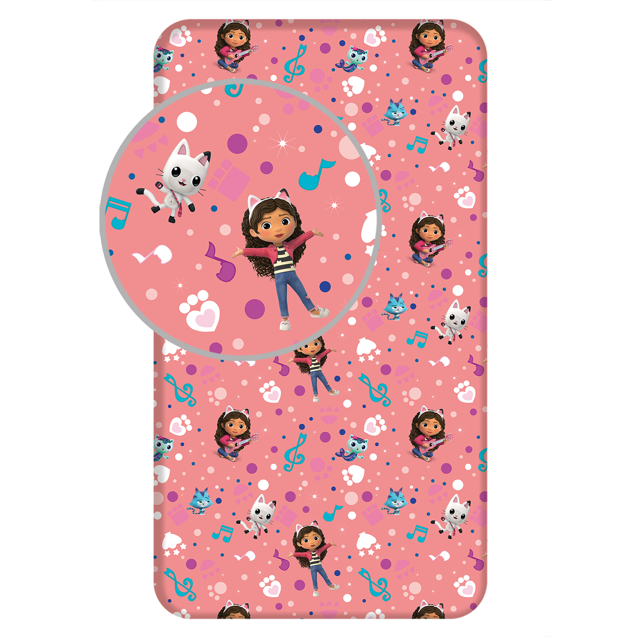 Gabby dolls house Coprimaterasso con angoli in cotone 100% di alta qualità.