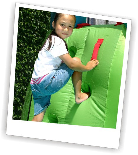 Gonfiabile Jungle Fun Bambini con Scivolo Arrampicata Canestro Tunnel 350x340x245cm | 9139